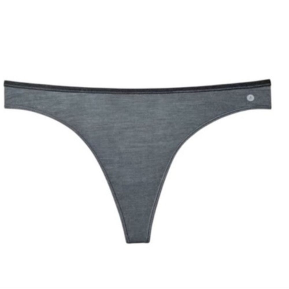NEW Allbirds Trino Thong Underwear Storm Dark grey black Merino Wool Size 3X